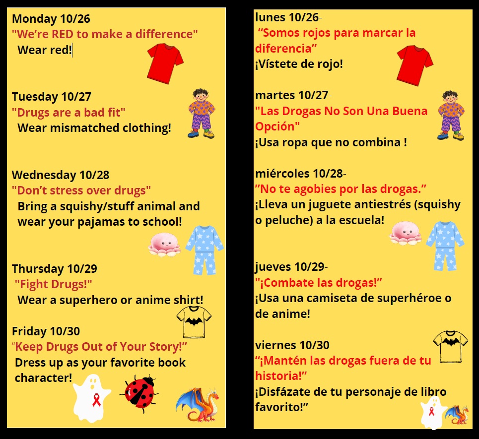Spirit week for October